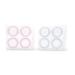 Contact Lens Case Transparent Large for Travel and Home with Tweezers Pack of 4