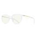 KDOQ Pure Titanium Glasses Temples Anti Blue Light Blocking for Men and Women Tr90 Screen Protection Oval Eyeglasses Transparent