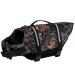 Dog life jacket swimming safety coat swimming vest lifeguard with handle for small dog puppies large dog (camouflage dark xxl) xxl camouflage dark