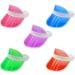 Uptvin pack of 5 plastic Unisex 80s Style Sun Visor Hats of Elastic Sonnen Hut Cap Summer For Outdoor activities Beach Party Beach Party.