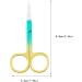 IOIUSKKU Nail Cuticle Nippers Stainless Steel Scissors Eyebrow Trimmer Trimming Tool Spray Green Gold - Buy Online on GoSupps.com