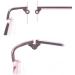 DeeboW Glasses Replacement Temples - Plastic & Metal Parts - Rose Gold 1.2mm Thickness - Global Shipping Available - Buy Online on GoSupps.com