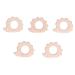 Set of 5 Natural Beech Wood Hedgehog Teething - Safe and Soothing for Baby Gums - Perfect for Teething Necklace or Bracelet - Buy Online on GoSupps.com