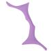 Ipetboom Eyebrow Makeup Tools Eye Brow Stencil Eyebrow Stencil Eyebrow Shaper Beauty Tools Heating Blindfold 17.3x5.9cm Purple