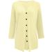 Long Shirt Outerwear Top Thin Warm Knitted Coat Women's Blouse V-Neck Shirt Tunic Long Women's Tunic Women's Shirt Casual Checked Shirt Women's Winter Chunky Knit Jacket G-yellow XL - Buy Online on GoSupps.com