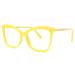 VOOGLAM Butterfly Blue Light Glasses for Women Anti UV Eyestrain Dry Eyes Computer Phone TV Eyewear Libby Yellow