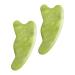 Uonlytech 2pcs Jade Gua Sha Scraping Board for Face & Body Massage - Natural Xiuyan Jade 10.7x4.7x0.5CM - Buy Online on GoSupps.com