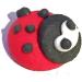 12 Sugar Mini Ladybirds - Beautiful Edible Cake Decorations - Buy Online on GoSupps.com
