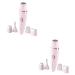 Housoutil 2st 5 in 1 razor of electrical facial razor Electric shears for men Electric trimmer for women bikini razor Face trimmer hair Miss off eyebrow trimmer 14x4cmx2pcs rosax2st
