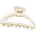 New 2025 1/3Pcs Luxury Trendy Big Pearls Acrylic Hair Claw Clips Round Pearl Makeup Hair Styling Barrettes For Women Hair Accessories Jewelry Fashion Accessories Creative Gift - Buy Online on GoSupps.com