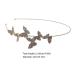 Fomiyes Golden Rhinestone Butterfly Hair Band | Crystal Bridal & Wedding Accessories for Women & Girls - Buy Online on GoSupps.com