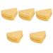 FRCOLOR 5pcs Silicone Beauty Powder Puff Storage Tool Triangular Powder Puff Holder Makeup Accessories Cosmetic Powder Puff Case Makeup Puff Holder Breathable