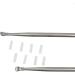 Airgoesin 2pcs Tonsil Stone Remover Pick - Stainless Steel Oral Cleaner for Bad Breath with 10 Silicone Caps - Buy Online on GoSupps.com