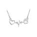 CALLARON Couples Necklace Necklaces Stainless Steel Necklace for Women Heart Necklace Pendant Lovers Friendship The Dog
