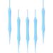 Spiral Ear Pick Earwax Removal Tool 5Pcs - Double-end Digging Ear Spoon and Curette Remover - Blue Earpick Cleaning Tool - Buy Online on GoSupps.com