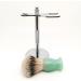 Premium HRTC Men's Stainless Steel Shaving Brush & Bowl Set - Stylish Silver Hair Grooming Essential - Buy Online on GoSupps.com