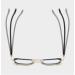 Stylish Computer Readers Eyeglasses for Men & Women - Anti-UV Flat Light Mirror +150 Black-Gold - Buy Online on GoSupps.com