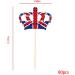 King Charles Coronation Decorations 80Pcs Crown Shaped Coronation Cake Decorations Cupcake Toppers Cake Toppers Union Jack Cake Decorations for King Charles the Third Street Party 13 x 5cm - Buy Online on GoSupps.com