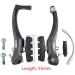 CNC V Brake Set - Front/Rear Bicycle Linear Pull V Brakes - Long Arm 110mm - Black - Buy Online on GoSupps.com