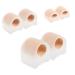 OHPHCALL Toe Separators for Men 6pcs Toe Separator Nail Protector Thumb Protector Foot Protectors for Feet Toe Spacer Silicone Bunion Splint Big Toe Cushions Hammer Toe Bunion for Women