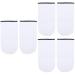 Beavorty 6 Pairs Hand Wax Treatment Moisturizing Gloves Overnight Gel Gloves Bath Gloves Wax Gloves Cold Gloves Hand Treatment Mitts Mittens Care Insulation Cotton White