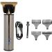 Hair Clippers for Men Hair Clippers Cordless Low Noise Professional Hair Beard Cordless Trimmer Hair Clipper(Color:Silver)