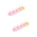FRCOLOR 2 Sets Nail Practice Holder Convenient Nail Holders Decorative Nail Racks Training Convenient Nail Racks Nail Art Decoration Magnetic Fake Nail Holder Nail Polish Manicure Plastic
