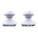 Ultechnovo 2 STK electric shampoo-brush hair washing brush made of silicone head scrubber silicone scalp massager made of silicone hair brush white brush head.