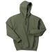 Gildan Mens Heavy Blend Hooded Sweatshirt Large Military Green