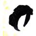 Golden Velvet Flower Headband with Large Flower Hair Clasp and Stylish Headband (Black) - Buy Online on GoSupps.com