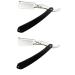 Fomiyes 2st Razor made of metal razor Razor Razor For Men Double Hairdresser Razing Face Razier Men Razor Handbook MA Mann Holzern
