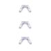 Perffite nose pads for glasses sunglasses frames glasses HNP447A rubber slip -resistant for screwing transparent 3 pairs - 3 pairs
