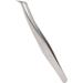 Eyelash Extension Tweezers - Silver Stainless Steel Slanted Manicure Tweezers for Precision Application - Buy Online on GoSupps.com