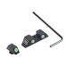 Levien Night Sights Glow in Dark for Pistol Glock 17/17L, 19, 22, 23, 24, 25, 26, 27, 28, 31, 32, 33, 34, 35, 37, 38 and 39, NO TRITIUM with Assembly Tools