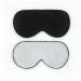 townssilk 2 pcs 100% Silk Sleep mask with Adjustable Strap Comfortable and Super Soft Eye mask Including 1 pc Balck and 1 pc Silver Eyemask2pcs-blacksilver