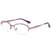 Zukky anti-blue lighting glasses for women exquisite hollow bracket oval metal-neck-frame computer reading glasses AM23 (color: purple size: 2.5x)