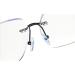 Rongchy Rimless Blue Light Blocking Glasses for Men & Women | Stylish Silver Eyewear for TV Phone Computer & Gaming - Buy Online on GoSupps.com