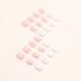 24Pcs Nude Pink Press On Nails - Short Square Glossy Glitter Artificial Coffin Nail Art for Women | Full Cover Fake Nails & Acrylic Manicure Supplies - Buy Online on GoSupps.com