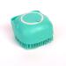 Super Bubble Bath Silicone Body Bath Sponge  Bath Sponge  Exfoliating Bath Body Shower Brush with Gel Dispenser  Gentle Cleansing and Massage for All Skin Types Blue Square