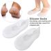 Buy Silicone Protective Socks - Anti-Crack Foot Care - 2 Pairs (White & Skin Color L) - International Shipping Available - Buy Online on GoSupps.com