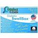 Comfort Finds Diabetic SwellSox - Breathable Cotton Socks for Improved Foot Circulation - Non-Binding Top, Loose-Fitting Design - White (3 Pair) - Buy Online on GoSupps.com