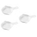 MAGICLULU Snail Plate 3 Pcs Baked Snails White Ceramics Cauliflower Oven Ceramic Snail Dish 21X16.4CMx3pcs Whitex3pcs