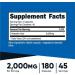 Abseits D-Aspartic Acid (DAA) Capsules - 2000mg Per Serving - 180 Capsules - Buy Online on GoSupps.com