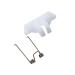 Hair Clipper Spring Tension & Cam Follower Replacement for Babyliss 870 Series Hair Clipper Hair Trimmer Swing Head Guide Block Plastic Tongue (1 Swinging Spring & 1 White Cam Follower)