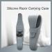 2-Pack Silicone Carrier Bags - Portable Waterproof Travel Razor Organizer & Soft Shaver Covers (Dark Blue + Dark Gray) - Buy Online on GoSupps.com