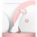 Lanyihome 2 in 1 Small Silicone Pet Food Spoon and Plastic Scoop for Dogs, Cats, Birds - White/Pink - Buy Online on GoSupps.com