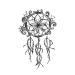 SanerLian Dream Catcher Temporary Tattoo Sticker Set of 12 (SF134) | Feather Wings Design | Waterproof | Shoulder Back Arm Hand | Men Women Adult | 10.5X6cm - Buy Online on GoSupps.com