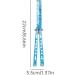 Comb Trainer Stainless Steel Unsharpened Slice Butterfly Training Comb for Beginner Aqua Blue Practice Comb Trainer - Buy Online on GoSupps.com