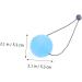 Tovinanna Power Balls - Strengthen Your Grip | Fitness Equipment for Hand Strength & Stress Relief | 5.3cm Blue Squeeze Ball - Buy Online on GoSupps.com
