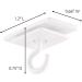Command 17008-ES Ceiling 9 Hooks  12 Foam Strips per  White - Buy Online on GoSupps.com